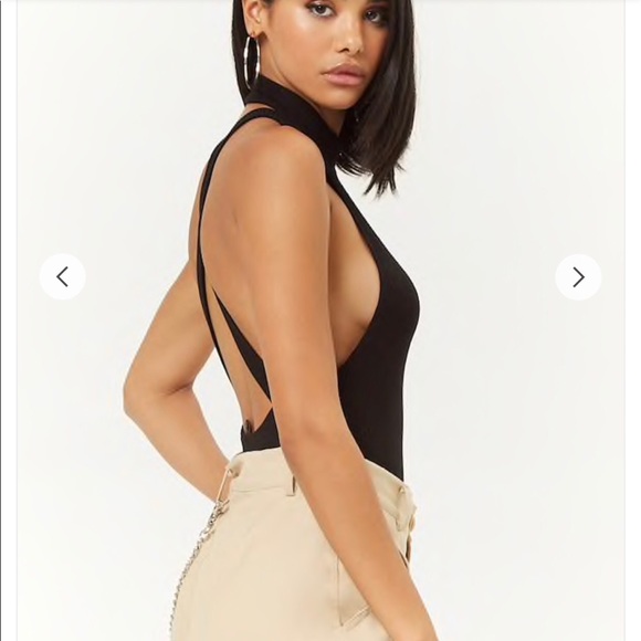 criss cross back bodysuit